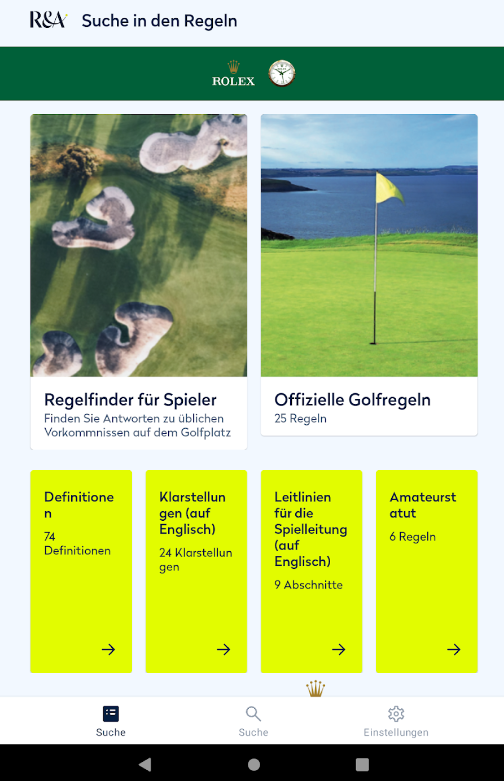 App Regelfinder R&A 2