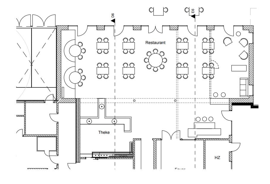 Clubhaus Sitzvariationen