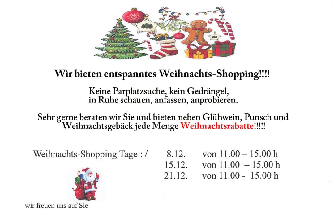 Weihnachtsrabatte im ProShop