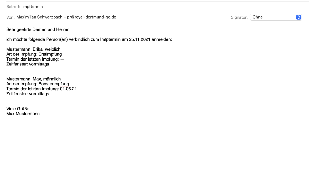 Erweiterung des Impfangebots