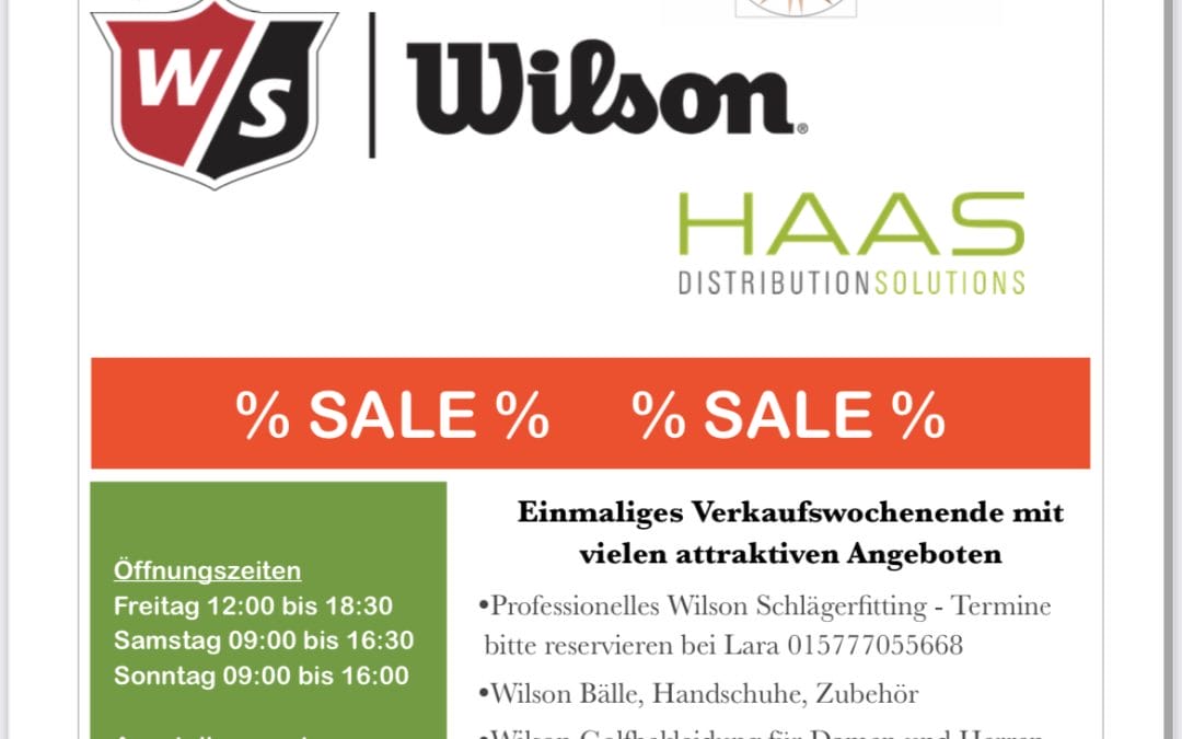 Ab Freitag: Golf Shopping