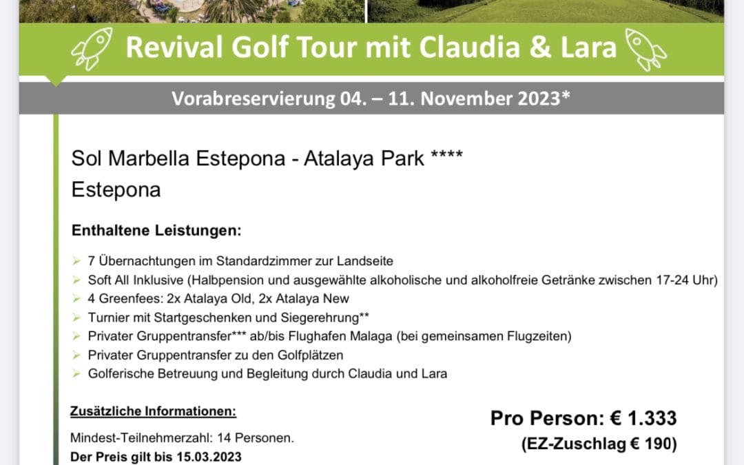 Golfreisen mit Proette Lara Lehnstedt